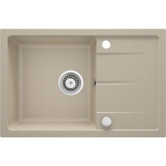 Deante Leda zlewozmywak granitowy 1-komorowy 67x44x16,4 piaskowy