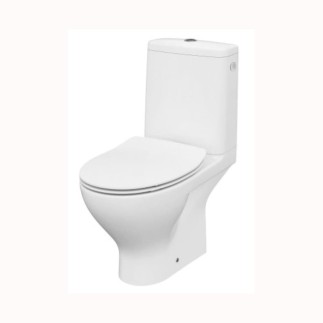 Cersanit Moduo kompakt clean on z deska slim duroplastową wolnoopadającą.