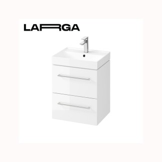 Cersanit Larga zestaw szafka biała z umywalką 50 cm