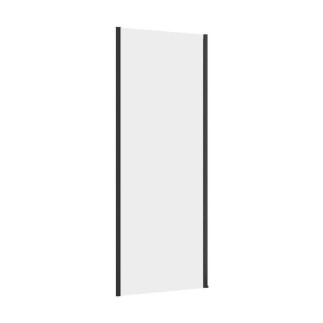 Cersanit Larga ścianka kabiny prysznicowej szkło transparentne profil czarny 80 x 195 cm