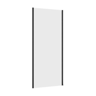 Cersanit Larga ścianka kabiny prysznicowej szkło transparentne profil czarny 90 x 195 cm