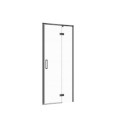 Cersanit Larga drzwi kabiny prysznicowej profil czarny szkło transparentne 90 x 195 cm.