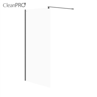 Cersanit Mille kabina prysznicowa walk-in profil czarny 100 x 200 cm