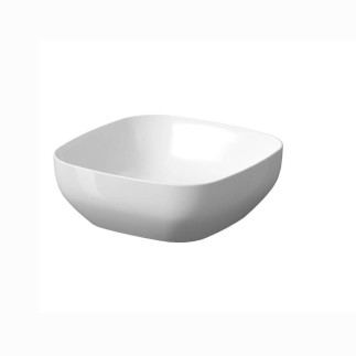 Cesranit Larga umywalka nablatowa kwadratowa 38 x 38 cm biała mat