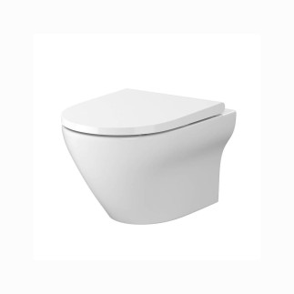 Cersanit Larga Oval miska wisząca clean on z deską wolnoopadającą Slim z łatwym wipinaniem