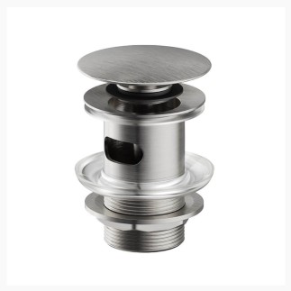 Cersanit Korek klik-klak automatyczny z przelewem nikel