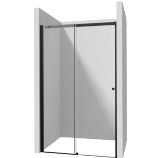 Deante Kerria Plus drzwi prysznicowe przesuwne 160 cm czarne