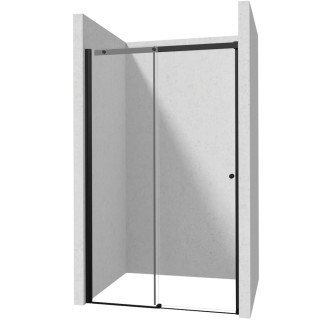 Deante Kerria Plus drzwi prysznicowe przesuwne 140 cm czarne
