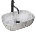 Rea Livia umywalka nablatowa stone mat 46,5x33,5x13,5cm