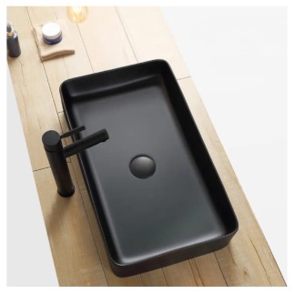 Rea Denis umywalka nablatowa black mat 61x35x11cm