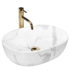 REA  Amelia Marmo Shiny umywalka nablatowa