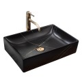 REA  Inga Black Marble matt umywalka nablatowa