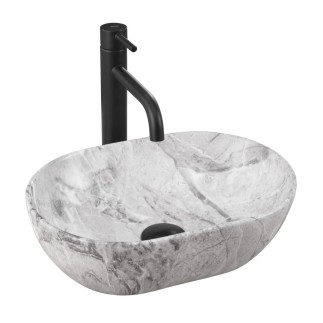 Rea Amelia mini umywalka nablatowa stone matt 38x26