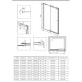 Deante Kerria Plus drzwi przesuwne 110 cm chrom