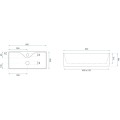 Rea Mery umywalka nablatowa 50,5x25