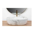 REA  Amelia Marmo Shiny umywalka nablatowa-2