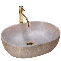 Rea Lara umywalka nablatowa beige 48,5x35