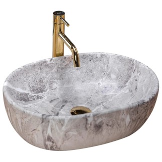 Rea Lara umywalka nablatowa stone 35x48,5