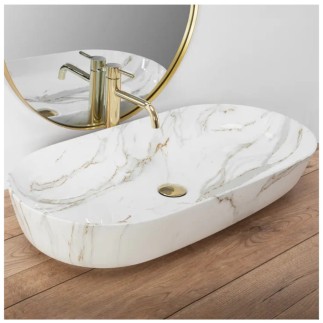 REA Umywalka nablatowa CLEO 81  Aiax shiny