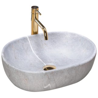 Rea Lara umywalka nablatowa grey 35x48,5