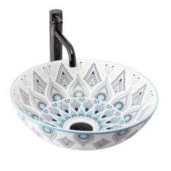 Rea Mandala umywalka nablatowa 40x40cm