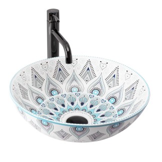 Rea Mandala umywalka nablatowa 40x40cm