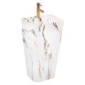 Rea Aris Marble umywalka wolnostojąca 44x37,5cm biało-złota