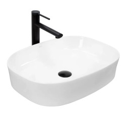 Rea Angie umywalka nablatowa biała 52x38x11,5cm