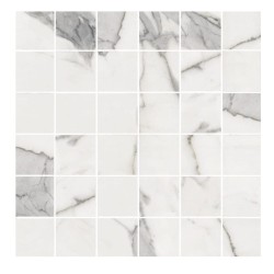 Cerrad Calacatta White satyna płytka gresowa mozaika 29,7x29,7 cm