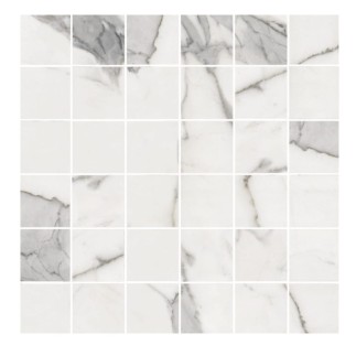 Cerrad Calacatta White satyna płytka gresowa mozaika 29,7x29,7 cm