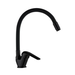 Kuchinox Elza bateria zlewozmywakowa stojąca z elastyczną wylewką  F czarna