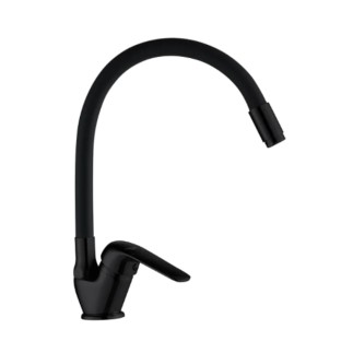 Kuchinox Elza bateria zlewozmywakowa stojąca z elastyczną wylewką  F czarna