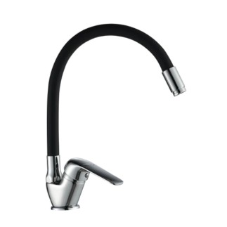 Kuchinox Elza bateria zlewozmywakowa stojąca z elastyvzną wylewką F chrom / czary