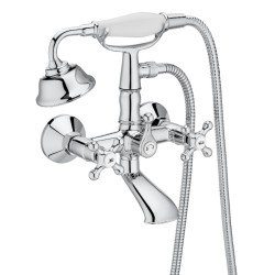 Roca Carmen bateria ścienna wonnowo -prysznicowa z zestawem natryskowym chrom