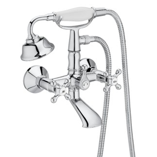 Roca Carmen bateria ścienna wonnowo -prysznicowa z zestawem natryskowym chrom