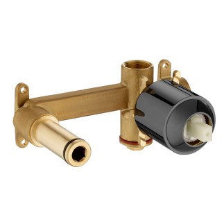 Roca element podtynkowy do baterii umywalkowej ściennej titanium black