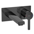 Roca Naia bateria ścienna umywalkowa titanium black