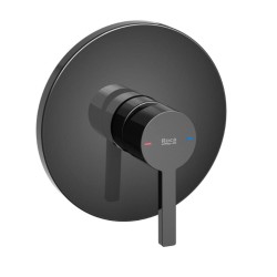 Roca Naia bateria podtynkowa wannowa lub prysznicowa bez przełącznika  titanium black