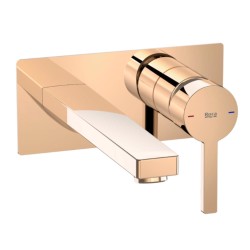 Roca Naia bateria umywalkowa podtynkowa rose gold