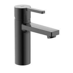 Roca Naia bateria stojąca umywalkowa brushed titanium black