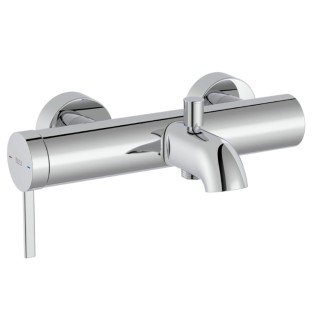 Roca Ona bateria ścienna wannowo - prysznicowa bez zestawu natyskowego chrom