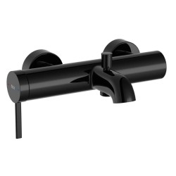 Roca Ona bateria ścienna wannowo - prysznicowa bez zestawu natryskowego titanium black