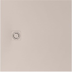 Roca Magma brodzik kompozytowy stonex + syfon 90x90  beżowy