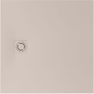 Roca Magma brodzik kompozytowy stonex + syfon 90x90  beżowy