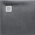 Roca Terran brodzik kompozytowy stonex 900x900x28  szary łupek
