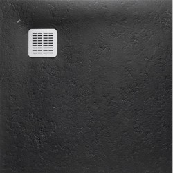 Roca Terran brodzik kompozytowy stonex 800x800x26  czarny