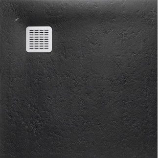 Roca Terran brodzik kompozytowy stonex 800x800x26  czarny