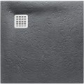 Roca Terran brodzik kompozytowy stonex 800x800x26 szary łupek