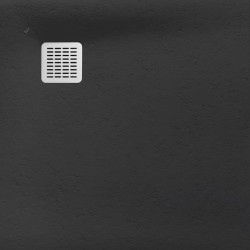 Roca Terran brodzik kompozytowy stonex 900x900x28 onyks