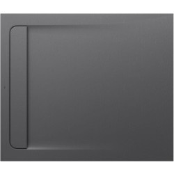 Roca Aquos brodzik kompozytowy stonex 1000x800x28 z ukrytym odpływem szary łupek